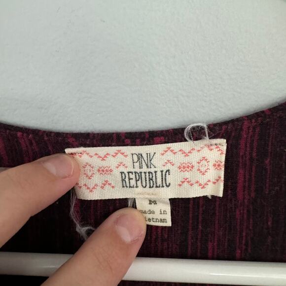 Pink Republic Red & Orange & Multicolor Print Maxi Dress Size Medium Sleeveless - Picture 5 of 7